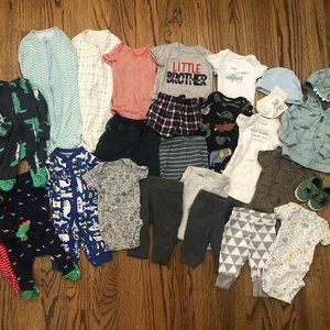 Newborn baby boy clothing bundle